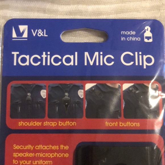 Tactical Mic Clip, 2 Pack - Black - Picture 2 of 8